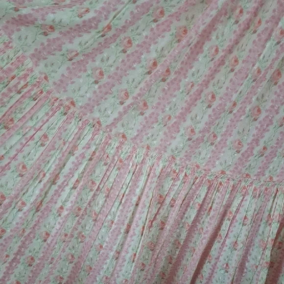 LoveShackFancy Chessie Heirloom  Fragrance Strawberry Macaroon Maxi Dress NWT - Picture 11 of 16